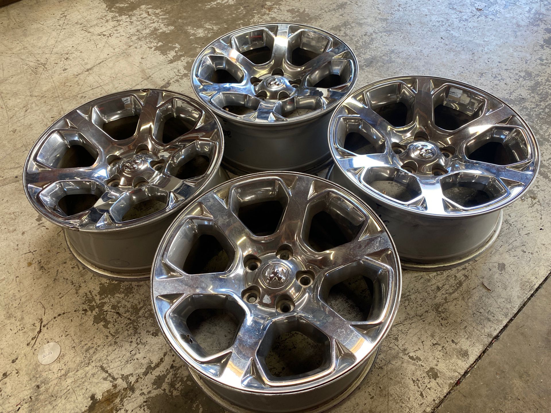 20” Dodge Ram 1500 Factory OEM Chrome Clad Wheels
