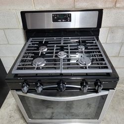 Whirlpool 5 Burner Stainless Steel Gas Stove Range Estufa
