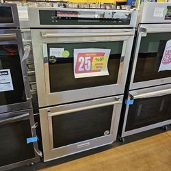 KitchenAid Double Wall Oven 30 Inch Wide Stainless Steel