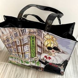 Harrods  Signature Tote Bag with Keychain