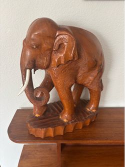 Hand carved elephant