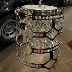 Kentley Chrome Transitional Drum Mini Hanging Pendant Light