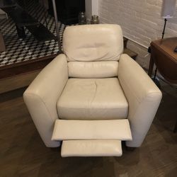 3 Piece White Leather Sofa Set