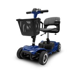 4 Wheel Mobility Scooter Folding Drive Device, Loading Capacity 220 lbs (Blue)