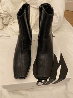Nine West Brand Black Zip Up Boots
