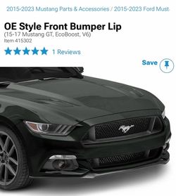 2015 Ecoboost Mustang Bumper Lip