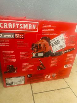 CRAFTSMAN BP510 51-cc 2-cycle 600-CFM 220-MPH Gas Backpack Leaf Blower