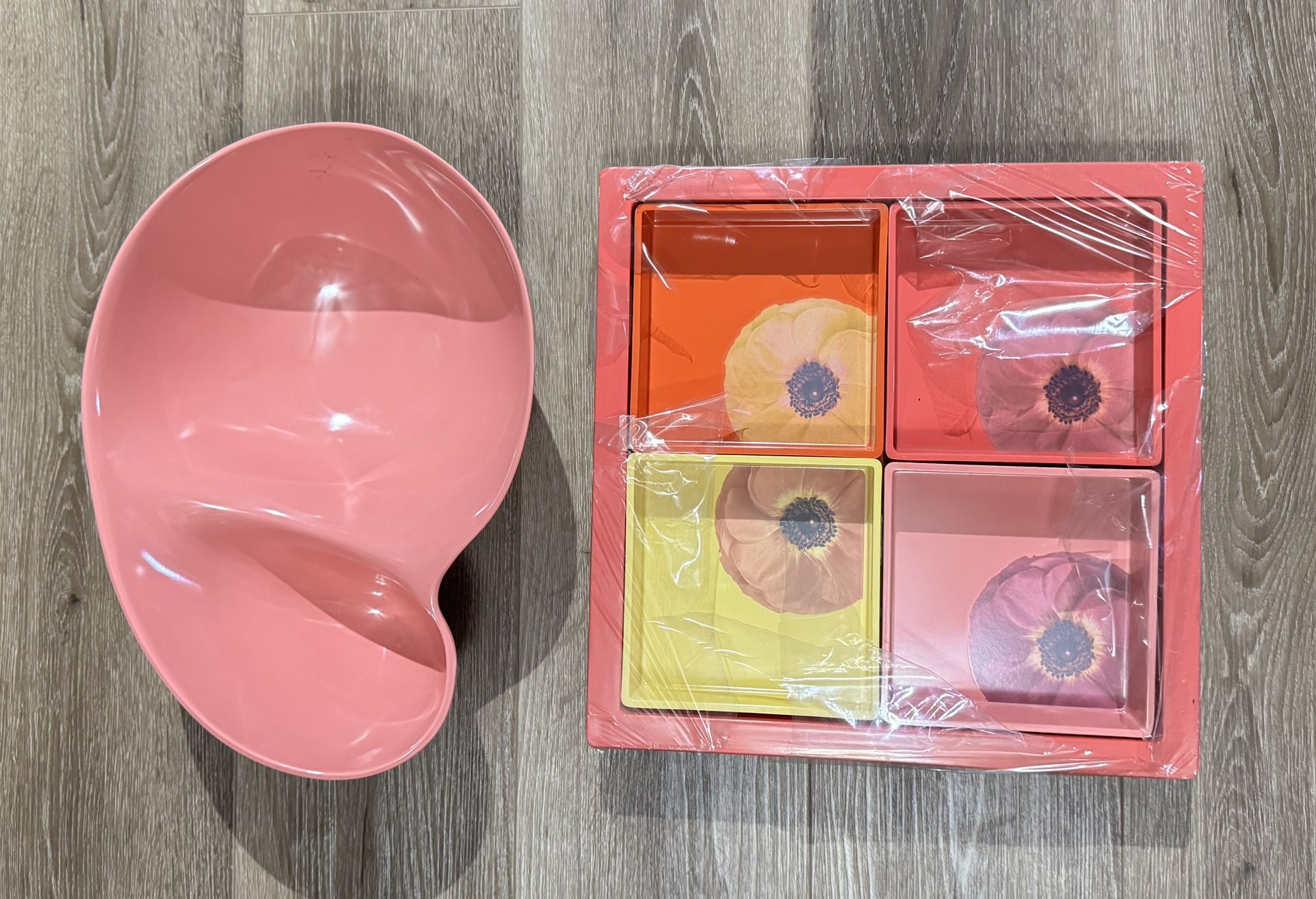 Serving Bowl Dip Four Compartment Tray - Removable