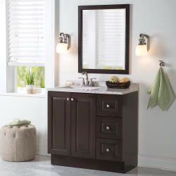 Northwood 37 in. Single Sink Dusk Bath Vanity with Silver Ash Cultured Marble Top (Assembled)