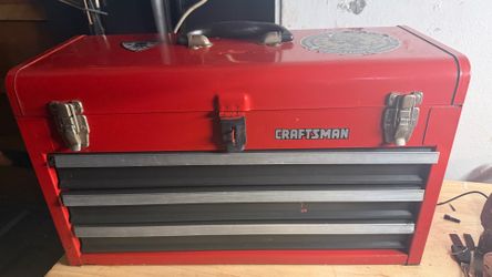 Vintage craftsman all metal heavy duty toolbox