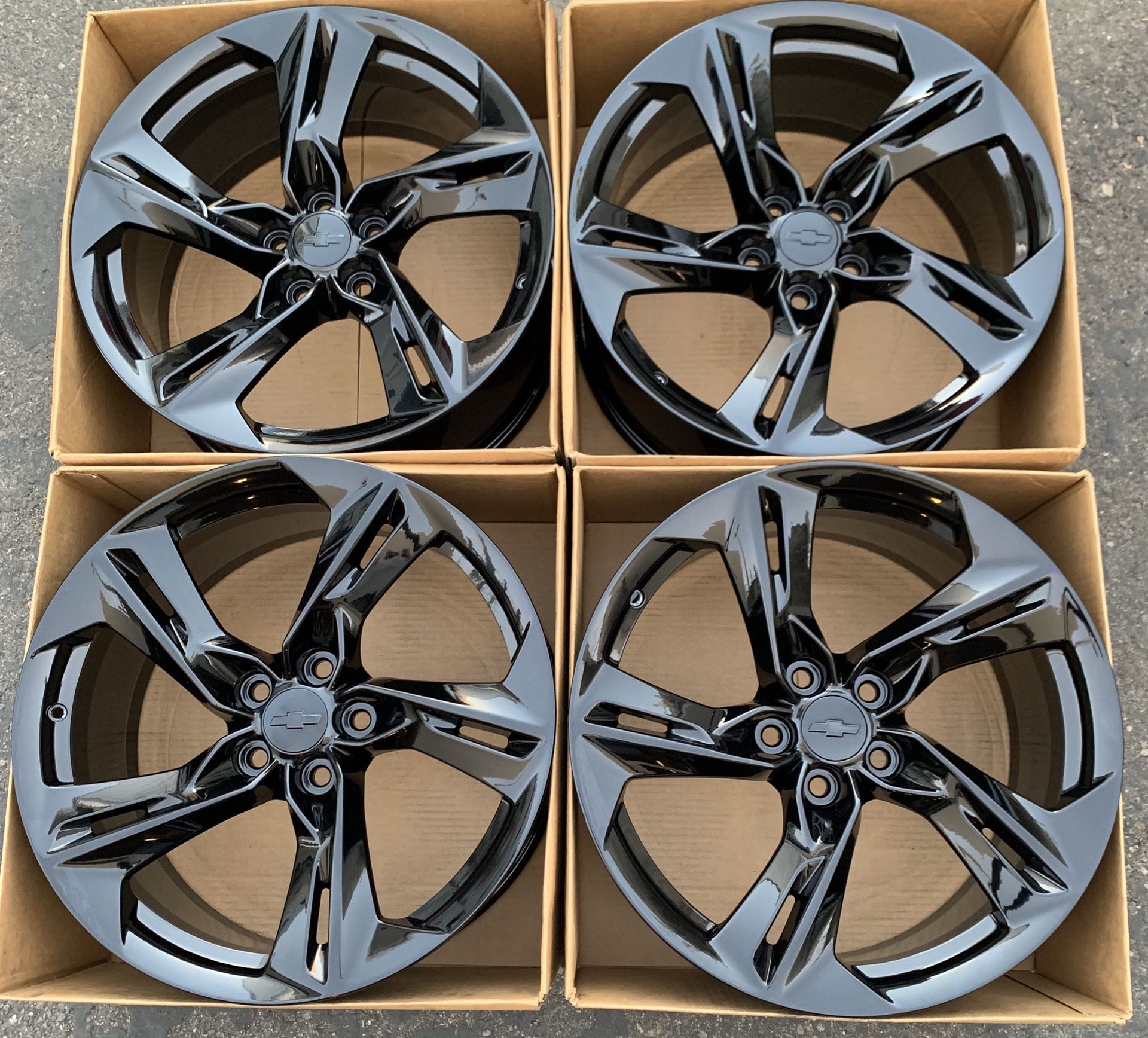 20” Chevy Camaro factory wheels rims gloss black new