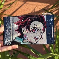 Anime Demon Slayer Tanjiro Iron-On Patch – Embroidered Patch (6” x 3.5”) for Jackets, Bags & Hats