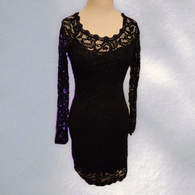 Sequin Black Dress