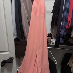 Coral Formal Dress – Wedding Guest / Bridesmaid Gown