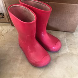 Girls Pink Rain Boots