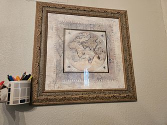 Framed World Map