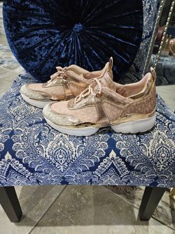 Michael Kors Rose Gold Chunky Sneakers size 9m