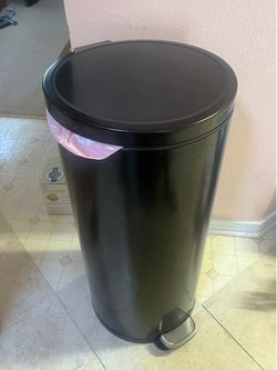 12”x26” metal trash can