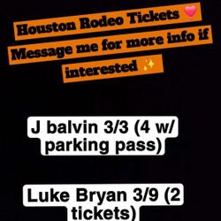 Houston Rodeo Concert Tickets
