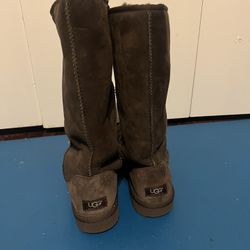 UGG Australia Tall Boots, Dark Brown, Size 10