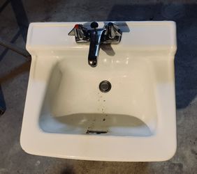 Mid Century Metal Bathroom Sink
