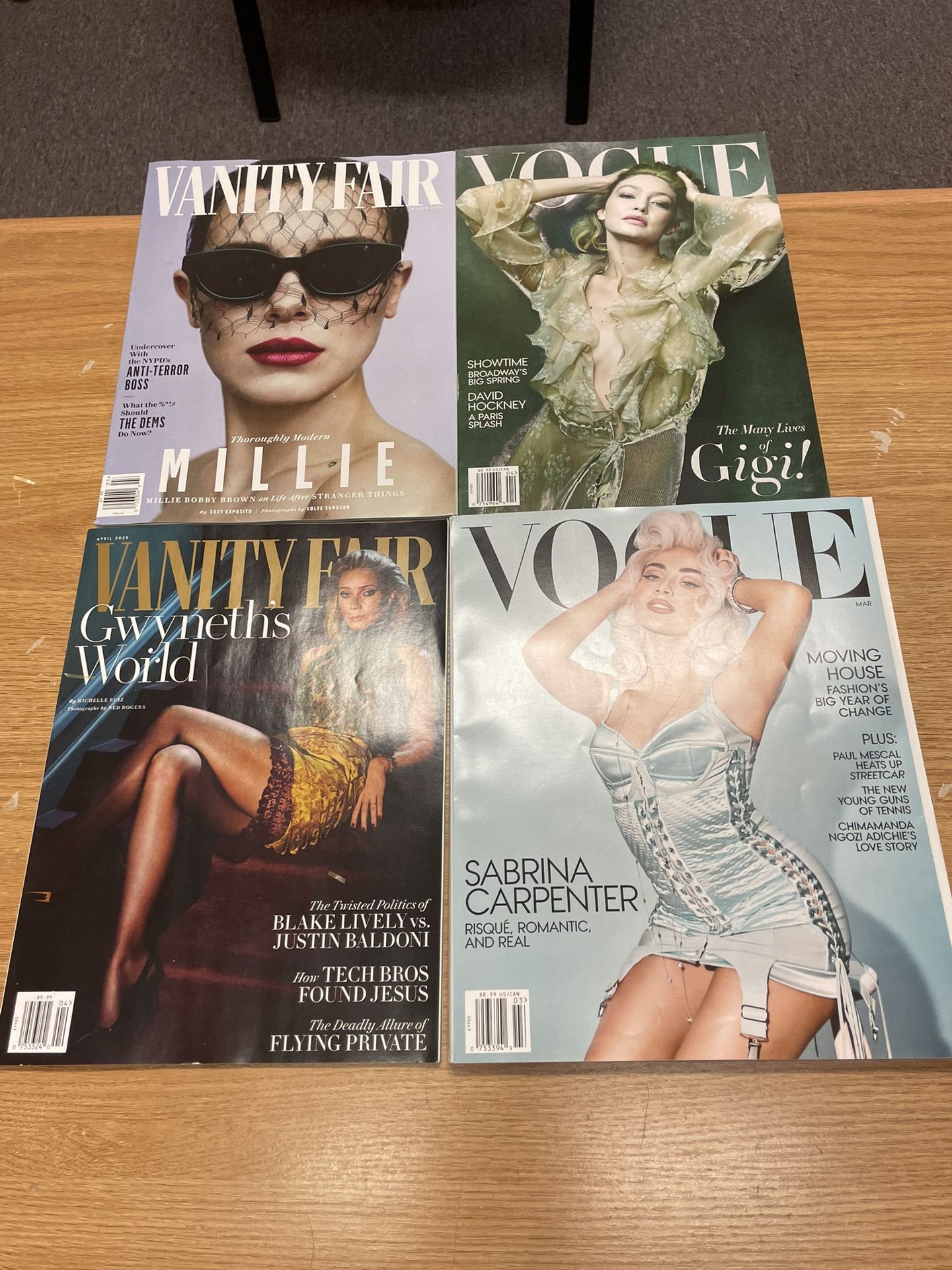 Recent Copies (2025) - Vogue & Vanity Fair