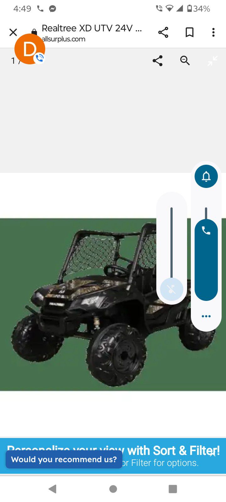 Realtree  2 Seater Powerwheel with a Remote And radio