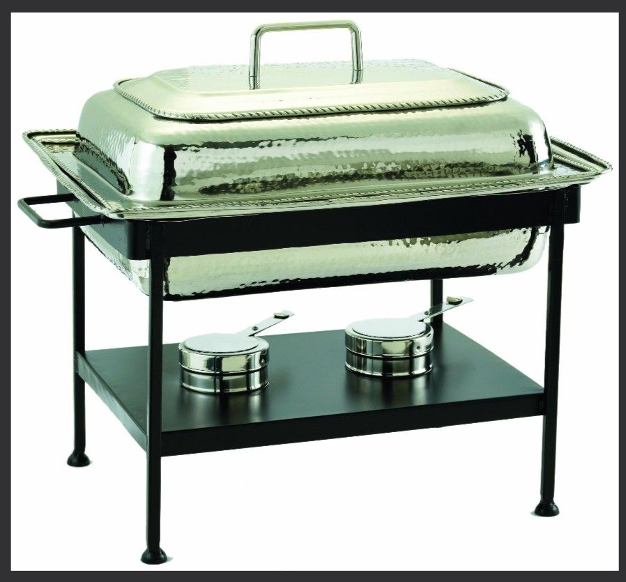 Old Dutch Oval Décor Chaffing Dish 8 Quart Stainless Steel 8 Quart Stainless Steel