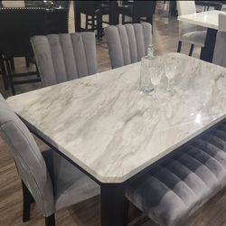 Brand New! 6pc Dining Room Set 😍/ Take it home with only$39Down/ Hablamos Español Y Ofrecemos Financiamiento 🙋🏻‍♂️ 