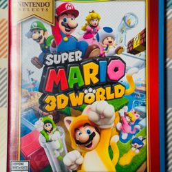 Super Mario 3D World - Nintendo Wii U Authentic Game With Case Tested/Works!