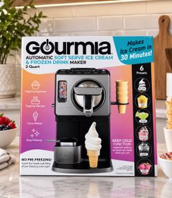 Gourmia 2 Quart Automatic Soft Serve Ice Cream and Frozen Drink Maker $99