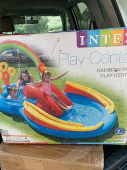 New Intex Rainbow play center