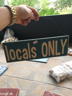 Wooden sign