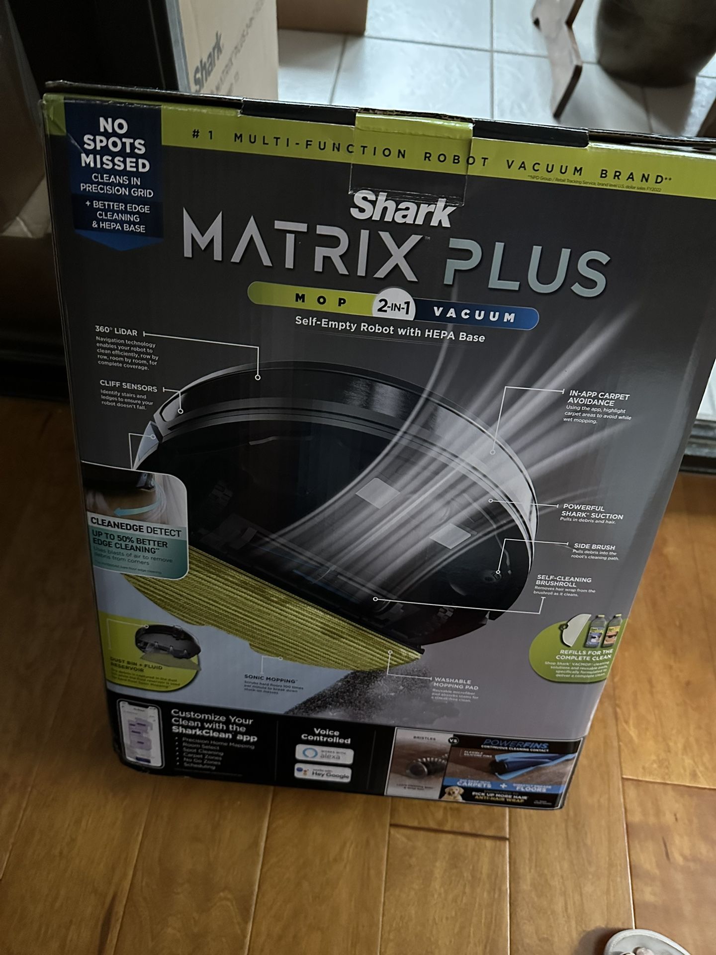 Shark Matrix Plus Mop & Vacuum Self-Empty Robot with HEPA Filter