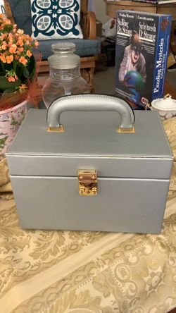 Silver Cosmetic or Jewelry Case