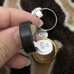 Mens Fashion Stainless Steel Wedding Ring Size 10