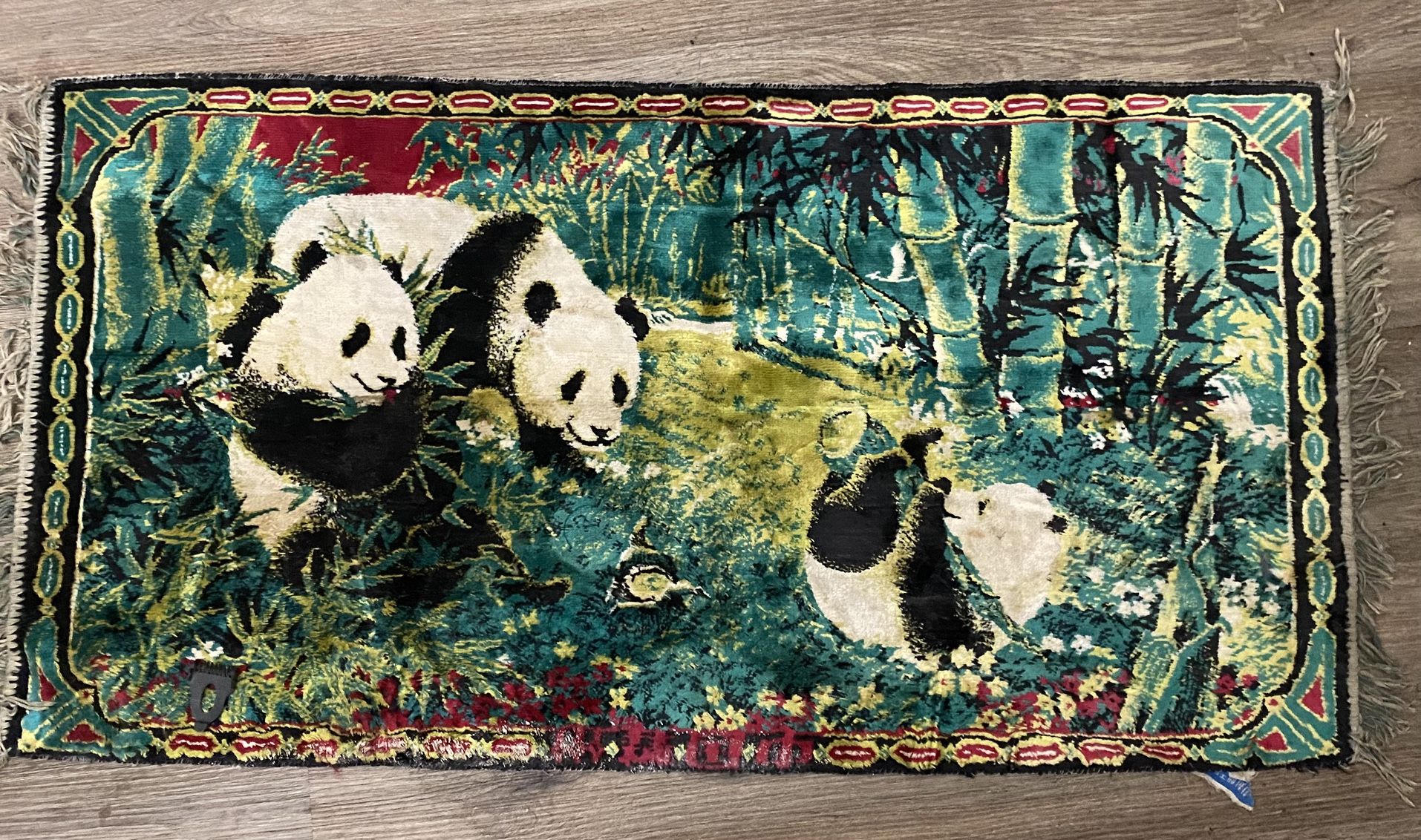Vintage Swan Velvet Tapistry