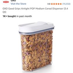 OXO Good Grips Airtight POP Medium Cereal Dispenser (3.4 Quart)
