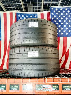 Set of 2 Used tires Size: 295/30ZR20 (101Y) XL Michelin Pilot Sport 4S  Max Performance Summer Tire with Good Wet Grip for Sportscars 295 30 20 