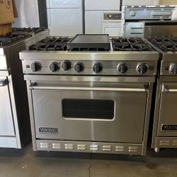 Viking 36”Wide All Gas Range Stove Stainless Steel 