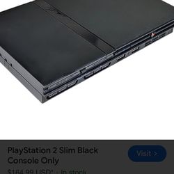 Ps2 Slim Console Comes With Controllers And Fast And Furious Game