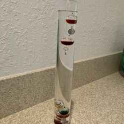 Reduced 80%. Galileo Glass Thermometer.