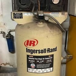 Ingersoll Rand Air Compressor 80 Gallon 2-Stage 5hp - Single Phase Power