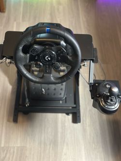 Logitech G923 Racing Simulator Setup w/ Shifter & Stand - Ready to Play