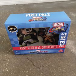 Pixel Pals ~ SEALED ~ Rocket Raccoon Vs. Chris RedField 