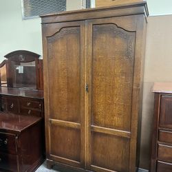 Solid Wood Armoire 