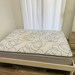 Full size bed frame with mattress