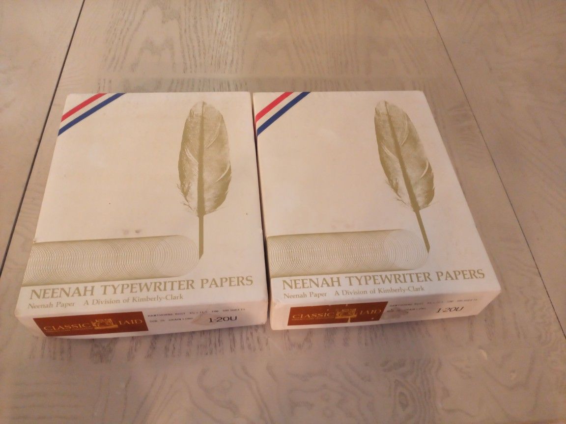 Vintage type writing paper