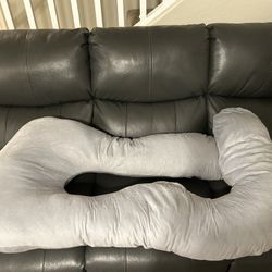 Large Gray Pregnancy Pillow