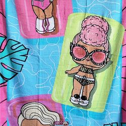 LOL SURPRISE  BEACH TOWEL  28 in W x58 in L